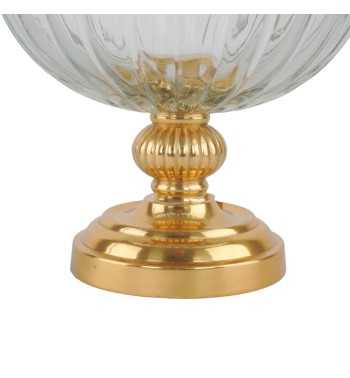 Coppa in Alluminio Oro e Vetro 2 Misure Coppa in Alluminio Oro e Vetro 2 Misure