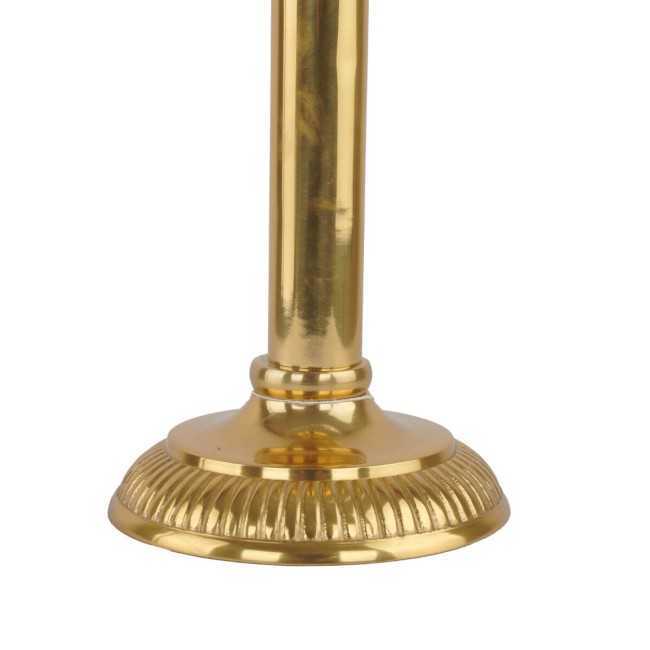 Coppa in Alluminio Oro e Vetro H.42,5 cm