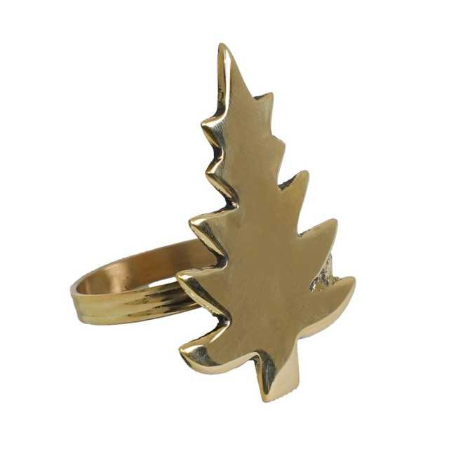Portatovaglioli Natalizi a Forma di Albero, Renna e Stella in Ottone