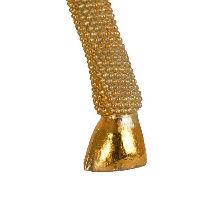 Renna Natalizia in Resina Oro H.34 cm