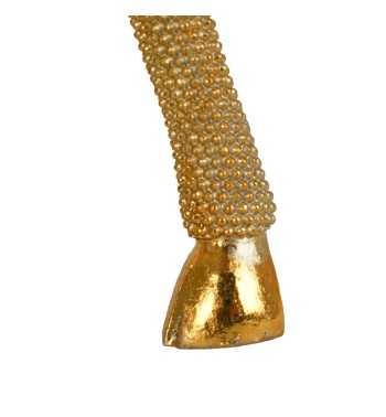 Renna Natalizia in Resina Oro H.34 cm