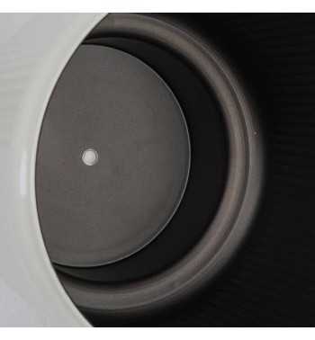 Vaso in Metallo Bianco con Design Moderno - 2 Misure Vaso in Metallo Bianco con Design Moderno - 2 Misure