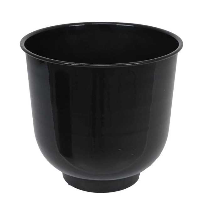 Vaso in Metallo Nero con Piedini e Foro di Scolo – 3 Misure