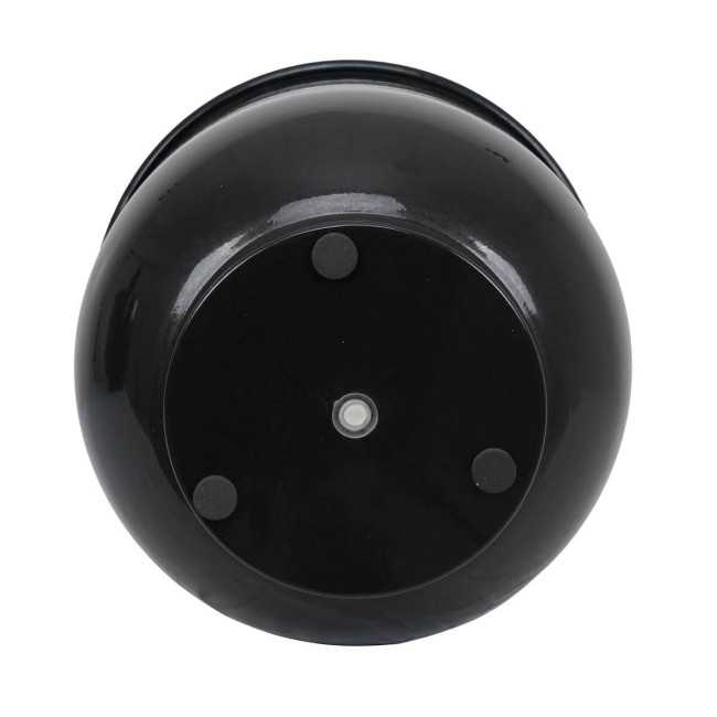 Vaso in Metallo Nero con Piedini e Foro di Scolo – 3 Misure