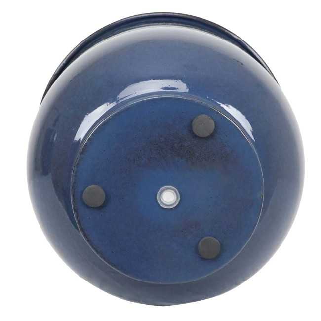 Vaso in Metallo Blu Elegante – 3 Misure