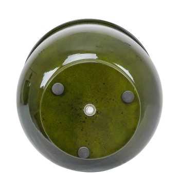 Vaso in Metallo Verde con Foro di Scolo e Piedini Antiscivolo – 3 Misure Vaso in Metallo Verde con Foro di Scolo e Piedini Antiscivolo – 3 Misure