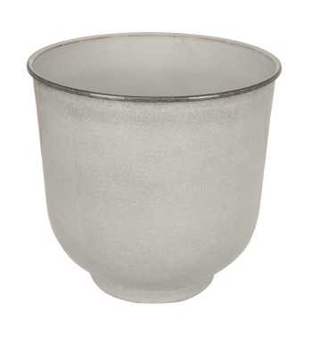 Vaso in Metallo Bianco Elegante con Piedini Antiscivolo - 3 Misure Vaso in Metallo Bianco Elegante con Piedini Antiscivolo - 3 Misure