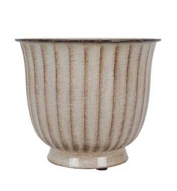 Vaso Decorativo in Metallo Beige - 3 Misure