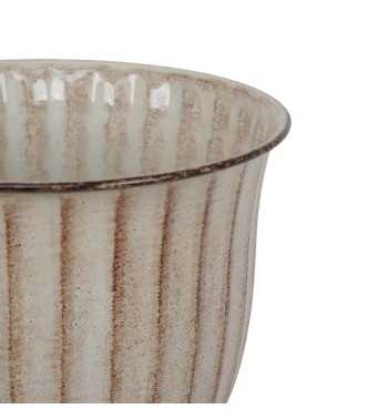 Vaso Decorativo in Metallo Beige - 3 Misure