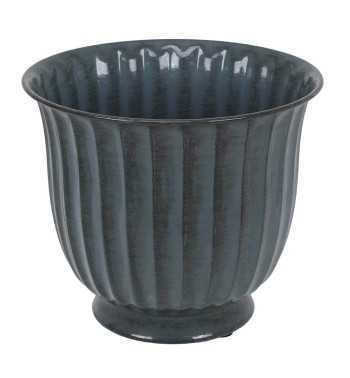 Vaso in Metallo Grigio Scuro Elegante - 3 Misure Vaso in Metallo Grigio Scuro Elegante - 3 Misure