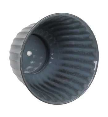 Vaso in Metallo Grigio Scuro Elegante - 3 Misure Vaso in Metallo Grigio Scuro Elegante - 3 Misure