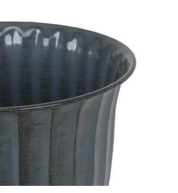 Vaso in Metallo Grigio Scuro Elegante - 3 Misure Vaso in Metallo Grigio Scuro Elegante - 3 Misure