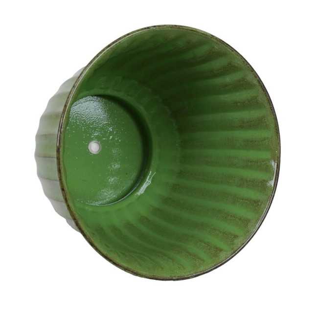 Vaso in Metallo Verde dal Design Moderno – 3 Misure