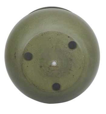 Vaso Elegante in Metallo Verde Effetto Pietra - D.40xH.50 cm Vaso Elegante in Metallo Verde Effetto Pietra - D.40xH.50 cm