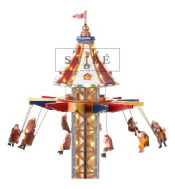 Flying Chairs, Giostra Natalizia con Movimento, Luci e Musica - Stilè Collection