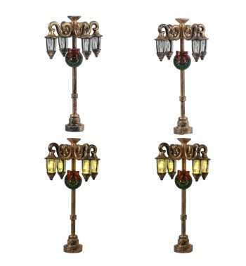 Lanterne Natalizie Led in Miniatura per Villaggi, Set da 2 - Stilè Collection