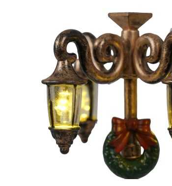 Lanterne Natalizie Led in Miniatura per Villaggi, Set da 2 - Stilè Collection