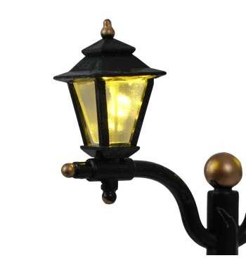 Lanterne Natalizie per Villaggi in Miniatura con Illuminazione LED, Set da 2 - Stilè Collection