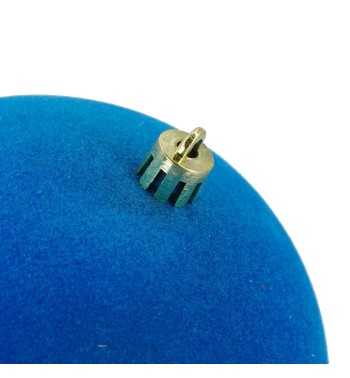 Palle Natalizie in Velluto D.12 cm - Vari Colori