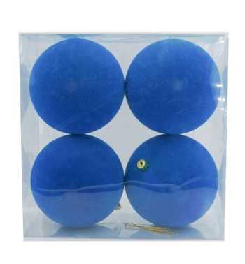 Palle Natalizie in Velluto D.12 cm - Vari Colori