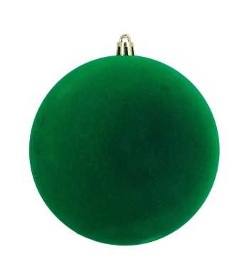 Palle Natalizie in Velluto D.12 cm - Vari Colori