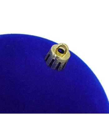 Palle Natalizie in Velluto D.12 cm - Vari Colori