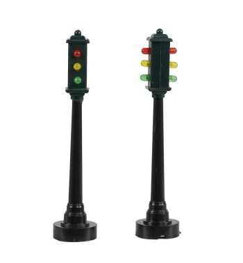 Semafori in Miniatura per Villaggi Natalizi, Set da 2 - Stilè Collection