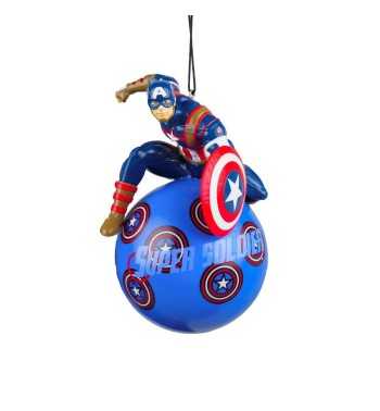 Palla di Natale con Captain America H.12 cm - Marvel