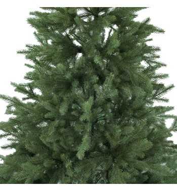Albero di Natale Abete Verde Chiaro in Pe H.180/240 cm Apertura ad Ombrello - Deluxe Green Slim Albero di Natale Abete Verde Chiaro in Pe H.180/240 cm Apertura ad Ombrello - Deluxe Green Slim
