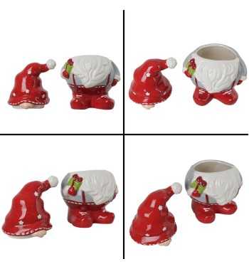 Porta Biscotti Natalizio in Ceramica H.30,5 cm