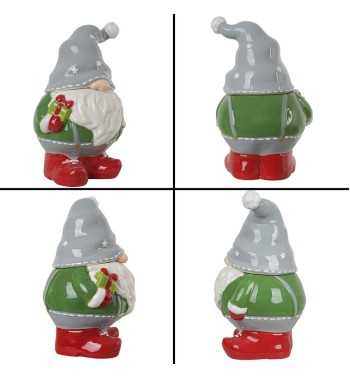 Porta Biscotti Natalizio in Ceramica H.30,5 cm