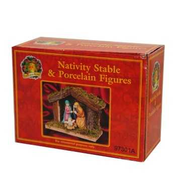Presepe con Natività in Porcellana 17x7xH.13 cm
