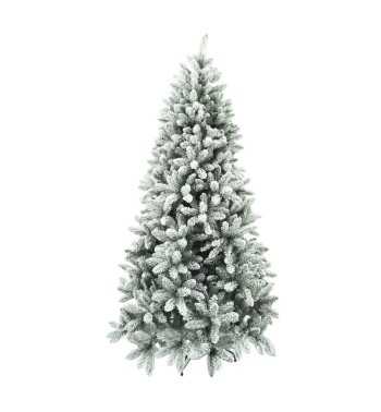 Albero di Natale Innevato in Pvc 150/240 cm Apertura ad Ombrello | Albero Realistico Artificiale