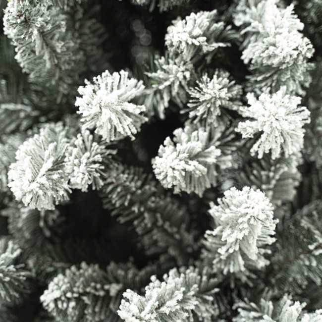 Albero di Natale Innevato in Pvc 150/240 cm Apertura ad Ombrello | Albero Realistico Artificiale