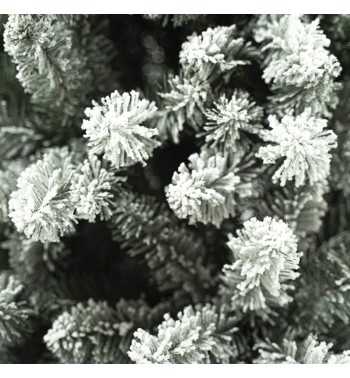 Albero di Natale Innevato in Pvc 150/240 cm Apertura ad Ombrello | Albero Realistico Artificiale