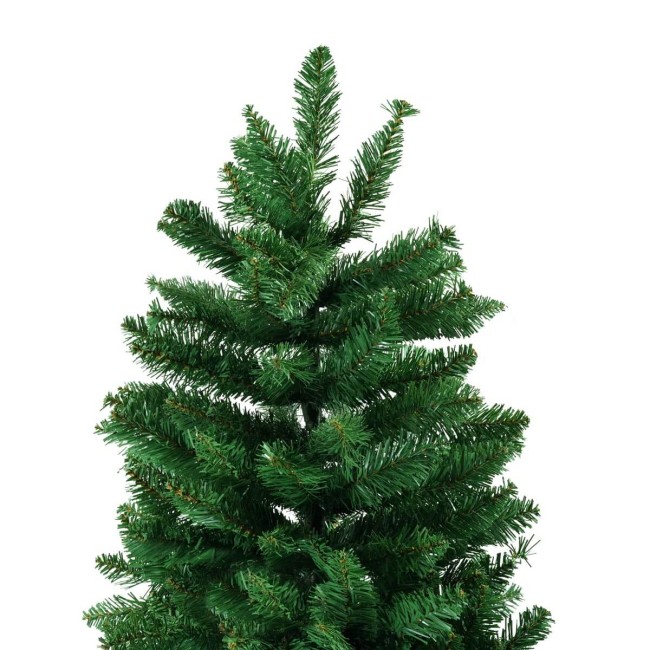 Albero di Natale Abete Verde in Pvc H.180/240 cm Apertura ad Ombrello | Albero Realistico Artificiale