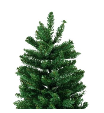 Albero di Natale Abete Verde in Pvc H.180/240 cm Apertura ad Ombrello | Albero Realistico Artificiale