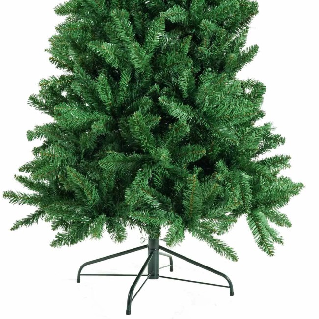 Albero di Natale Abete Verde in Pvc H.180/240 cm Apertura ad Ombrello | Albero Realistico Artificiale