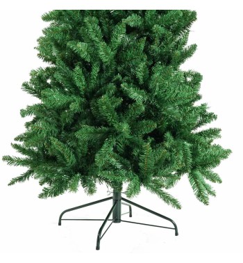 Albero di Natale Abete Verde in Pvc H.180/240 cm Apertura ad Ombrello | Albero Realistico Artificiale