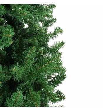 Albero di Natale Abete Verde in Pvc H.180/240 cm Apertura ad Ombrello | Albero Realistico Artificiale