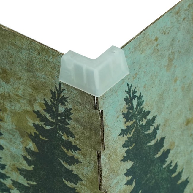 Copribase per Alberi di Natale in Cartone Ripiegabile con Fantasia Renna