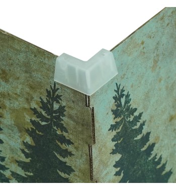 Copribase per Alberi di Natale in Cartone Ripiegabile con Fantasia Renna