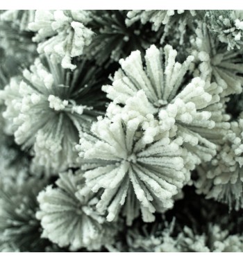 Albero di Natale Innevato ad Ombrello in Pvc H.180/240 cm Apertura ad Ombrello - Blanco Slim