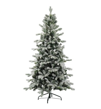 Albero di Natale Slim Innevato in Pe+Pvc H.150/240 cm con Apertura ad Ombrello | Albero Realistico Artificiale Albero di Natale Slim Innevato in Pe+Pvc H.150/240 cm con Apertura ad Ombrello | Albero Realistico Artificiale