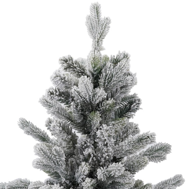 Albero di Natale Slim Innevato in Pe+Pvc H.150/240 cm con Apertura ad Ombrello | Albero Realistico Artificiale
