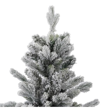 Albero di Natale Slim Innevato in Pe+Pvc H.150/240 cm con Apertura ad Ombrello | Albero Realistico Artificiale Albero di Natale Slim Innevato in Pe+Pvc H.150/240 cm con Apertura ad Ombrello | Albero Realistico Artificiale