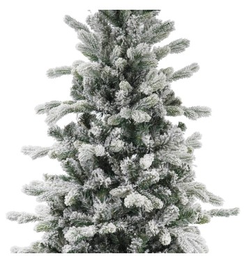 Albero di Natale Slim Innevato in Pe+Pvc H.150/240 cm con Apertura ad Ombrello | Albero Realistico Artificiale Albero di Natale Slim Innevato in Pe+Pvc H.150/240 cm con Apertura ad Ombrello | Albero Realistico Artificiale