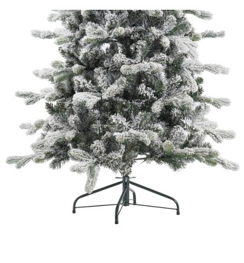 Albero di Natale Slim Innevato in Pe+Pvc H.150/240 cm con Apertura ad Ombrello | Albero Realistico Artificiale Albero di Natale Slim Innevato in Pe+Pvc H.150/240 cm con Apertura ad Ombrello | Albero Realistico Artificiale