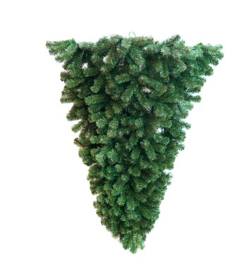 Albero di Natale a Parete H.135 cm in Pvc con Apertura ad Ombrello - Giove
