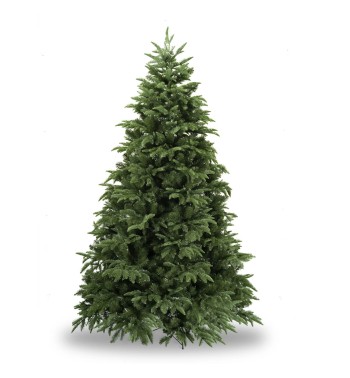 Albero di Natale Abete Verde in Pe+Pvc H.180/240 cm Apertura ad Ombrello | Albero Realistico Artificiale
